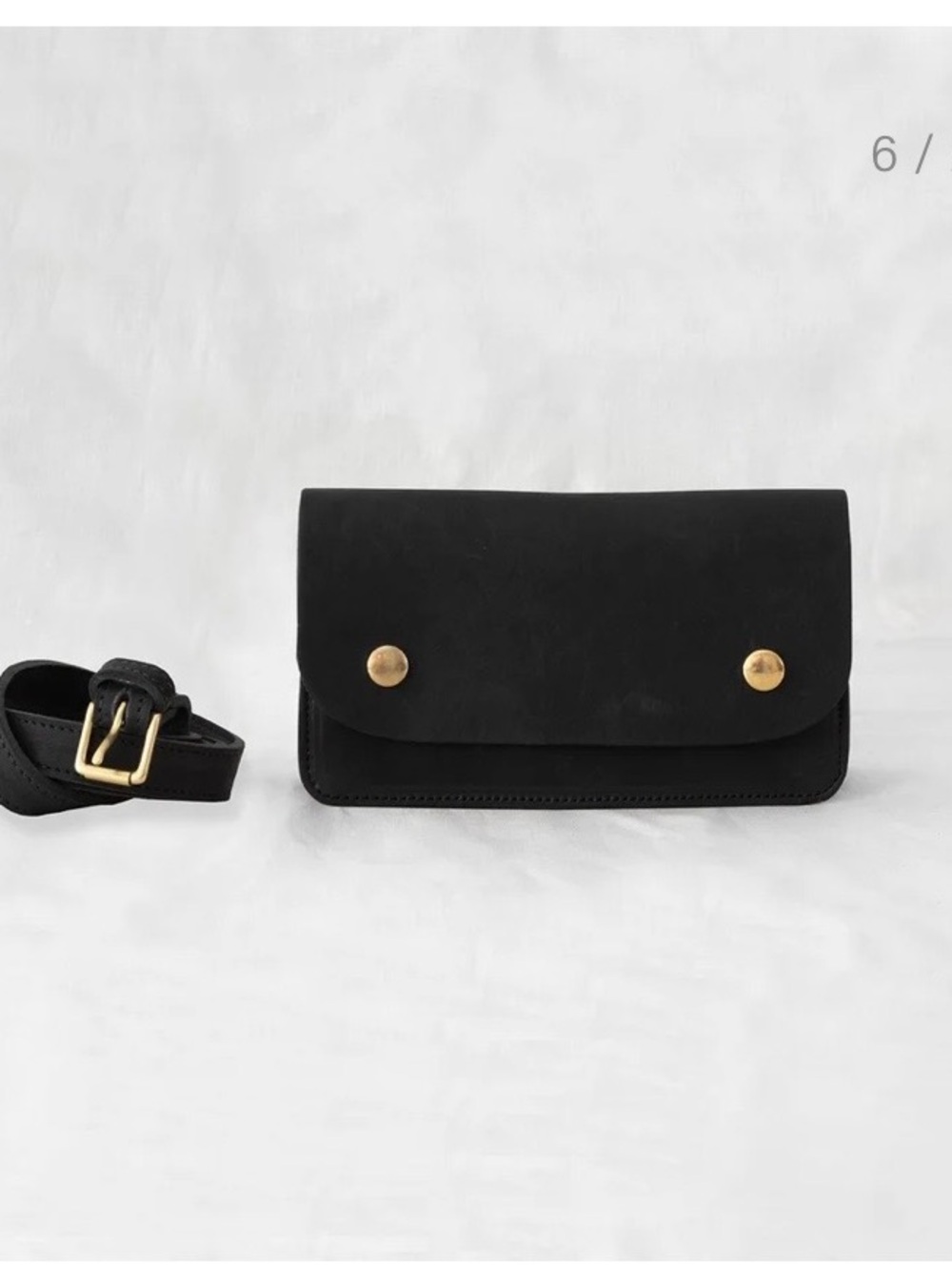 Marlow Goods Lexington Black Crossbody Belt Bag